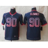 nike youth nfl jerseys houston texans #90 clowney blue[Elite drift fashion][clowney]