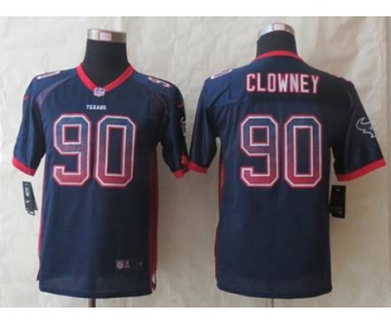 nike youth nfl jerseys houston texans #90 clowney blue[Elite drift fashion][clowney]