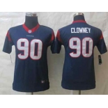 nike youth nfl jerseys houston texans #90 clowney blue[nike limited][clowney]