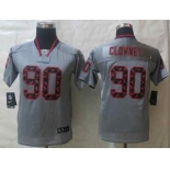 nike youth nfl jerseys houston texans #90 clowney grey[Elite united sideline][clowney]