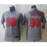 nike youth nfl jerseys houston texans #90 clowney grey[Elite vapor][clowney]