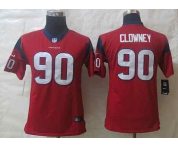 nike youth nfl jerseys houston texans #90 clowney red[nike limited][clowney]