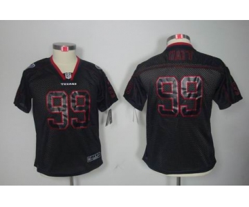 nike youth nfl jerseys houston texans #99 watt black[Elite lights out]