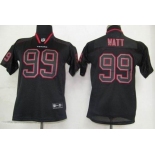 nike youth nfl jerseys houston texans #99 watt black[lights out]