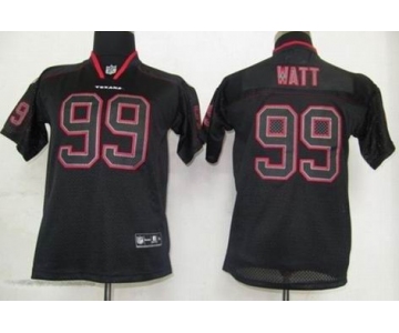 nike youth nfl jerseys houston texans #99 watt black[lights out]