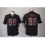 nike youth nfl jerseys houston texans #99 watt black[nike impact limited]