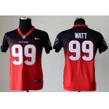 nike youth nfl jerseys houston texans #99 watt blue-red[nike drift fashion][second version]