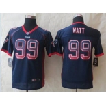 nike youth nfl jerseys houston texans #99 watt blue[Elite drift fashion]