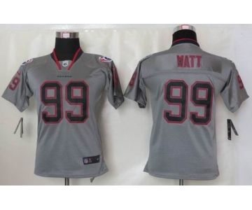 nike youth nfl jerseys houston texans #99 watt grey[Elite lights out]