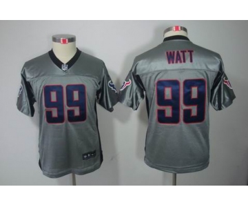 nike youth nfl jerseys houston texans #99 watt grey[Elite shadow]