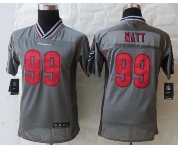 nike youth nfl jerseys houston texans #99 watt grey[nike vapor]