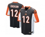 Men Nike Cincinnati Bengals #12 Alex Erickson Game Black Team Color NFL Jersey