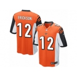 Men Nike Cincinnati Bengals #12 Alex Erickson Game Orange Alternate NFL Jersey