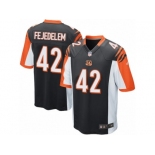 Men Nike Cincinnati Bengals #42 Clayton Fejedelem Game Black Team Color NFL Jersey