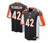 Men Nike Cincinnati Bengals #42 Clayton Fejedelem Game Black Team Color NFL Jersey