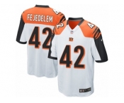 Men Nike Cincinnati Bengals #42 Clayton Fejedelem Game White NFL Jersey