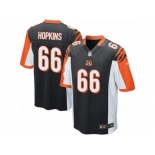 Men Nike Cincinnati Bengals #66 Trey Hopkins Game Black Team Color NFL Jersey