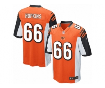 Men Nike Cincinnati Bengals #66 Trey Hopkins Game Orange Alternate NFL Jersey