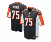 Men Nike Cincinnati Bengals #75 Jordan Willis Game Black Team Color NFL Jersey