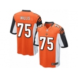 Men Nike Cincinnati Bengals #75 Jordan Willis Game Orange Alternate NFL Jersey