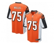 Men Nike Cincinnati Bengals #75 Jordan Willis Game Orange Alternate NFL Jersey