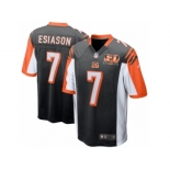 Men's Cincinnati Bengals #7 Boomer Esiason Nike Black 50th Anniversary Retired Player Game Jersey