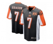 Men's Cincinnati Bengals #7 Boomer Esiason Nike Black 50th Anniversary Retired Player Game Jersey