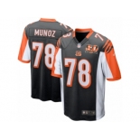 Men's Cincinnati Bengals #78 Anthony Munoz Nike Black 50th Anniversary Retired Player Game Jersey