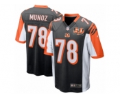 Men's Cincinnati Bengals #78 Anthony Munoz Nike Black 50th Anniversary Retired Player Game Jersey