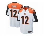 Men's Nike Cincinnati Bengals #12 Mohamed Sanu Game White NFL Jersey