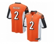 Men's Nike Cincinnati Bengals #2 Mike Nugent Game Orange Alternate NFL Jersey