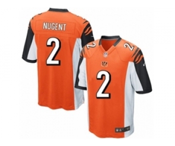 Men's Nike Cincinnati Bengals #2 Mike Nugent Game Orange Alternate NFL Jersey