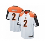 Men's Nike Cincinnati Bengals #2 Mike Nugent Game White NFL Jersey