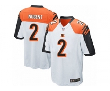 Men's Nike Cincinnati Bengals #2 Mike Nugent Game White NFL Jersey