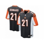 Men's Nike Cincinnati Bengals #21 Darqueze Dennard Game Black Team Color NFL Jersey