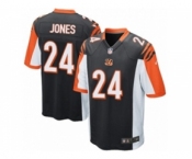 Men's Nike Cincinnati Bengals #24 Adam Jones Game Black Team Color NFL Jersey