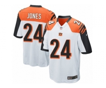 Men's Nike Cincinnati Bengals #24 Adam Jones Game White NFL Jersey