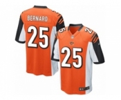 Men's Nike Cincinnati Bengals #25 Giovani Bernard Game Orange Alternate NFL Jersey