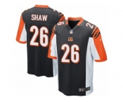 Men's Nike Cincinnati Bengals #26 Josh Shaw Game Black Team Color NFL Jerse