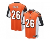 Men's Nike Cincinnati Bengals #26 Josh Shaw Game Orange Alternate NFL Jersey