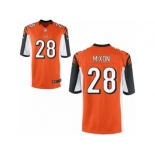 Men's Nike Cincinnati Bengals #28 Joe Mixon Game Orange Alternate NFL Jersey