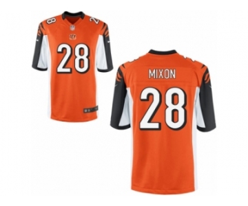 Men's Nike Cincinnati Bengals #28 Joe Mixon Game Orange Alternate NFL Jersey