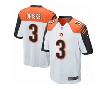 Men's Nike Cincinnati Bengals #3 Jeff Driskel Game White NFL Jersey