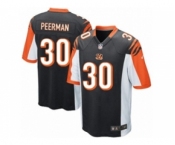 Men's Nike Cincinnati Bengals #30 Cedric Peerman Game Black Team Color NFL Jersey