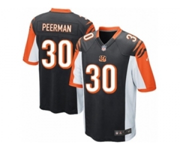 Men's Nike Cincinnati Bengals #30 Cedric Peerman Game Black Team Color NFL Jersey