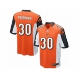 Men's Nike Cincinnati Bengals #30 Cedric Peerman Game Orange Alternate NFL Jersey