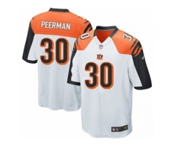 Men's Nike Cincinnati Bengals #30 Cedric Peerman Game White NFL Jersey