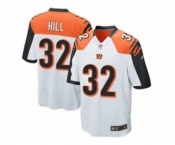 Men's Nike Cincinnati Bengals #32 Jeremy Hill Game White NFL Jersey