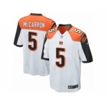 Men's Nike Cincinnati Bengals #5 AJ McCarron Game White NFL Jersey