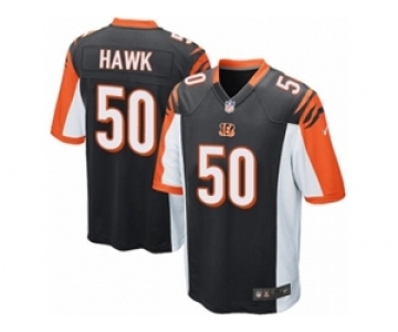 Men's Nike Cincinnati Bengals #50 A.J. Hawk Game Black Team Color NFL Jersey